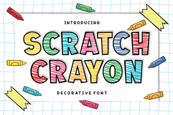 Bringing Imagination to Text with Scratch Crayon Font