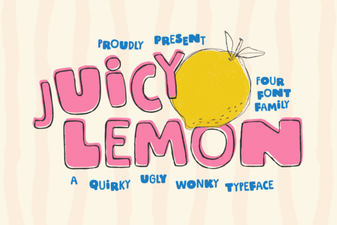 Juicy Lemon Font: a Fresh and Creative Typography Style
