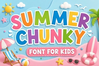 Creative Projects Using Chunky Summer Fonts