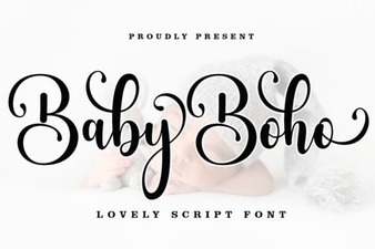Boho Baby Fonts for Beautiful Creative Projects