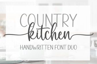 Country Kitchen Font Ideas for Your Home Projects